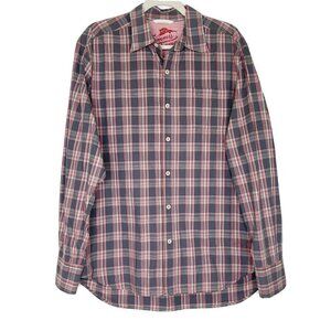 Tommy Bahama Button Down Plaid Shirt Mens Size Large